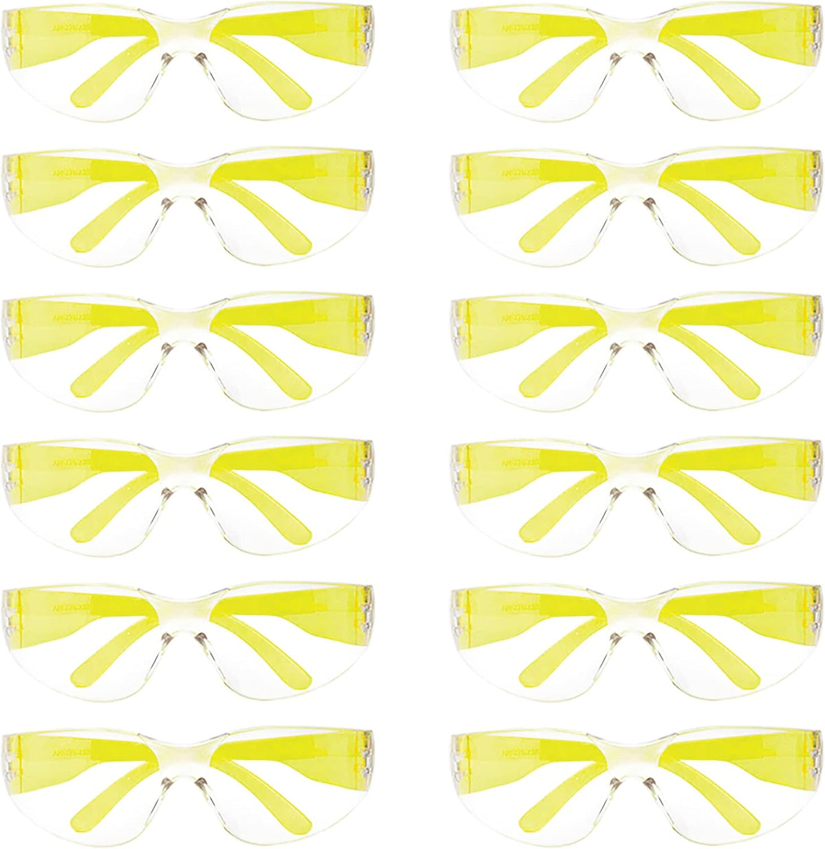 BISON LIFE Safety Glasses - Scratch Resistant Wrap Around Eyewear, Polycarbonate ANSI Z87.1 Impact