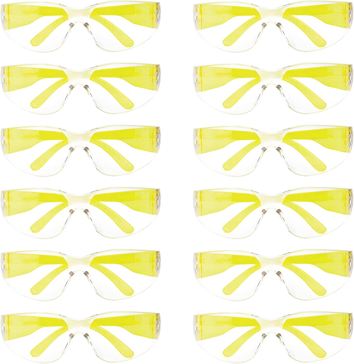 BISON LIFE Safety Glasses - Scratch Resistant Wrap Around Eyewear, Polycarbonate ANSI Z87.1 Impact