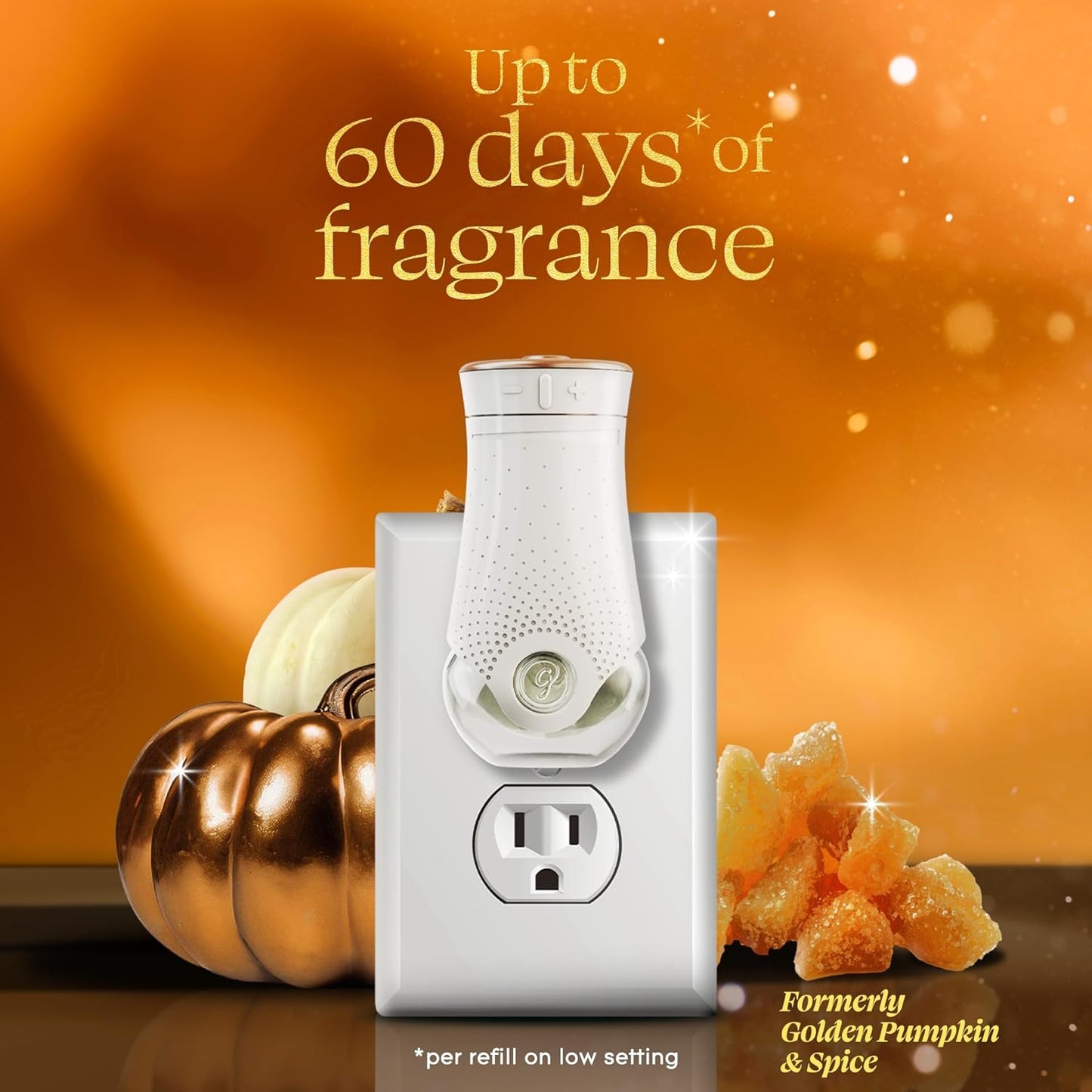 Glade PlugIns Refills Air Freshener, Pumpkin & Ginger, Scented and Essential Oils for Home and