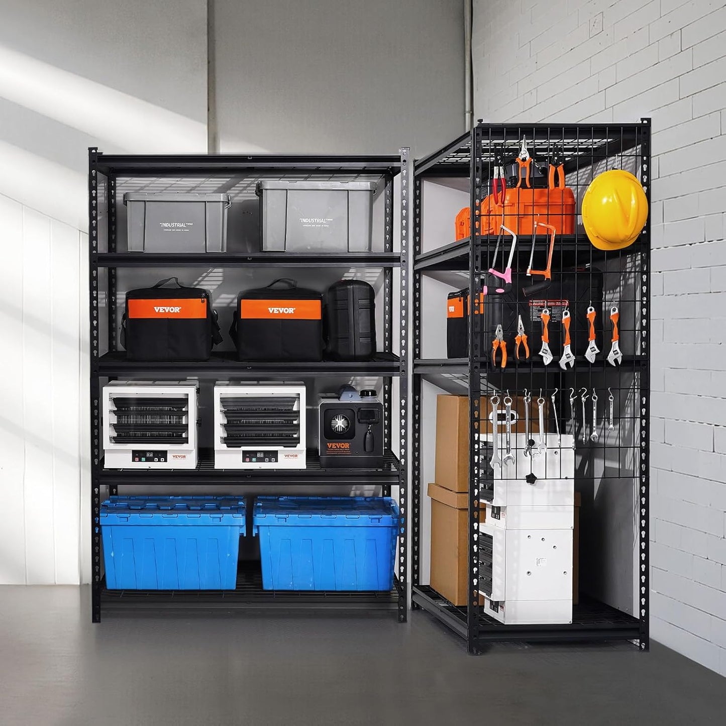 VEVOR Storage Shelves, 3000 lbs, 5 Tier Heavy Duty Garage Shelving, 24" D x 48" W x 72" H