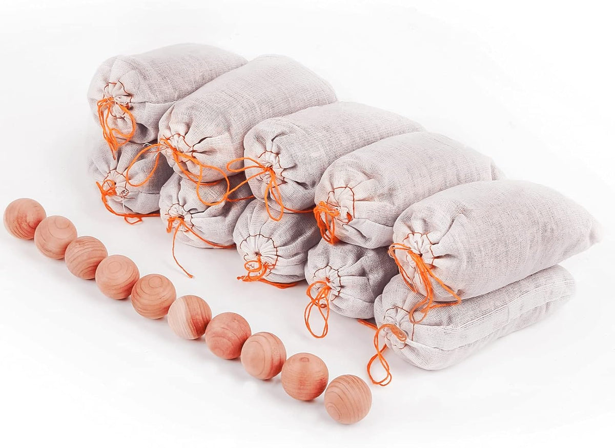 Homode Cedar Bags and Sachets - Aromatic Cedar Wood Blocks and Shavings for Clothes and Shoes