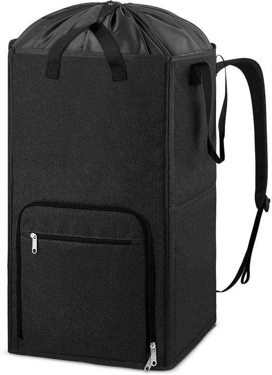 Laundry Backpack Bag, Bukere Extra Large 2 in 1 Laundry Hamper Basket for College Students Dorm