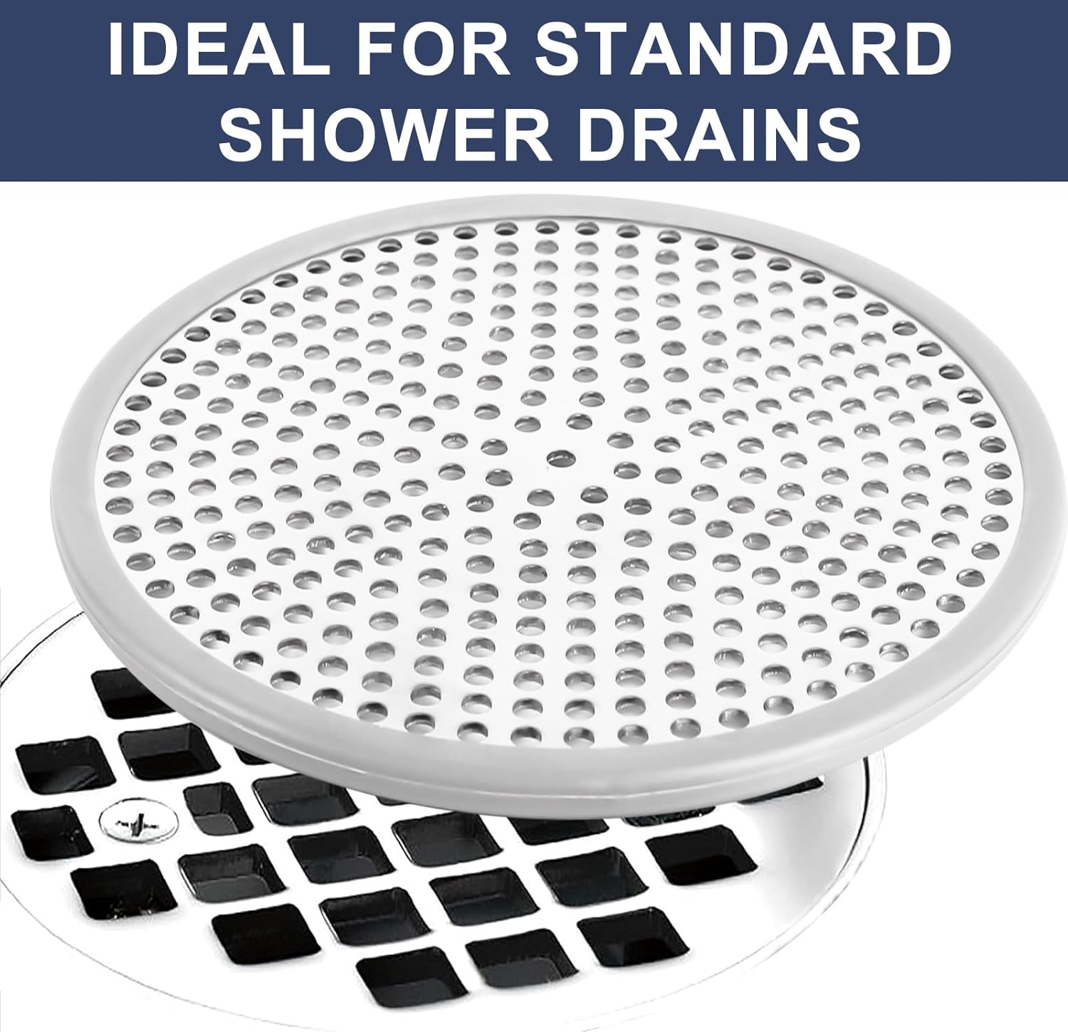 Heavy Duty Stainless Steel Drain Protector, Outside Diameter 4.75" Mesh Metal Sink Floor Drain