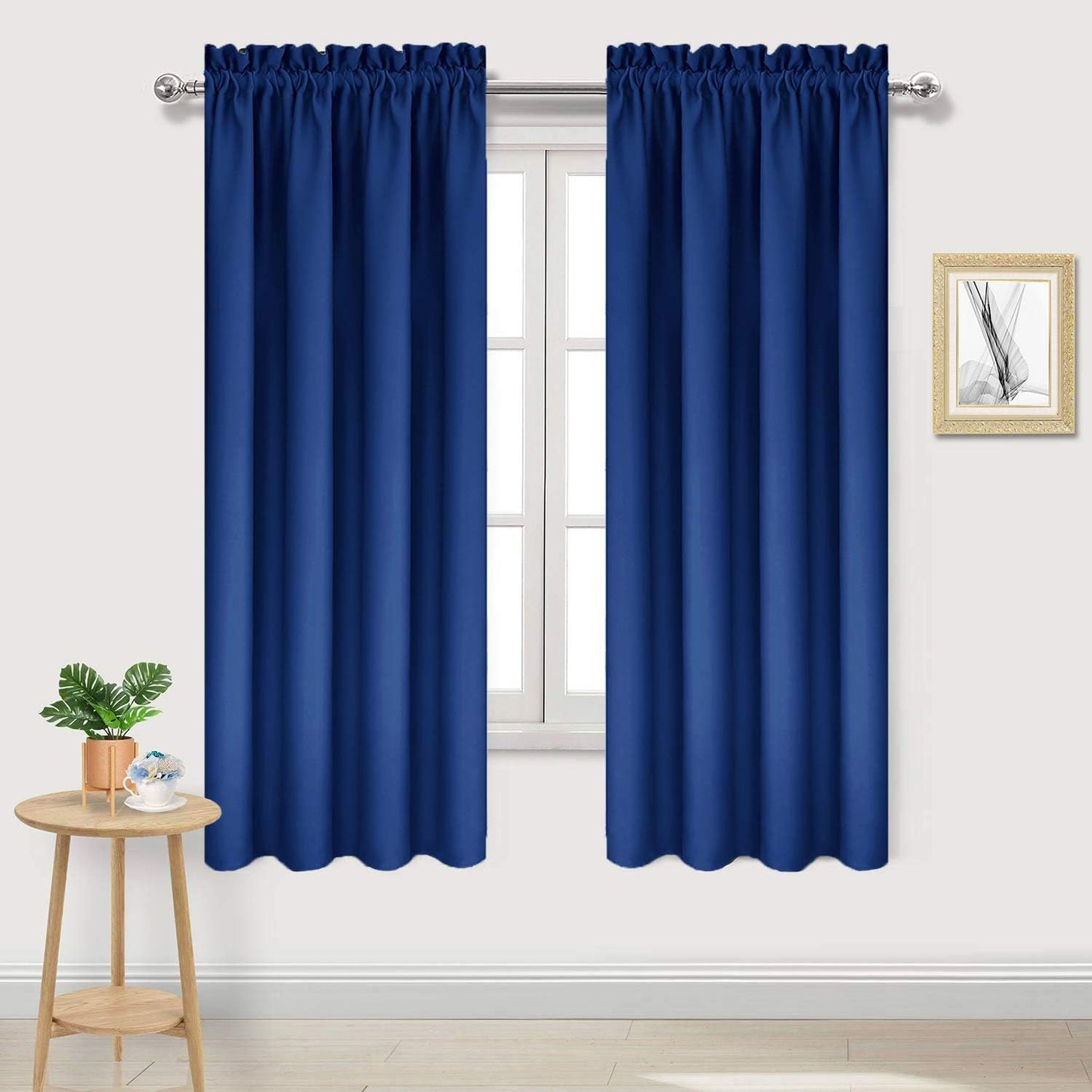 DWCN Blackout Curtains Room Darkening Thermal Insulated Bedroom Curtains Window Curtain Panels, 42