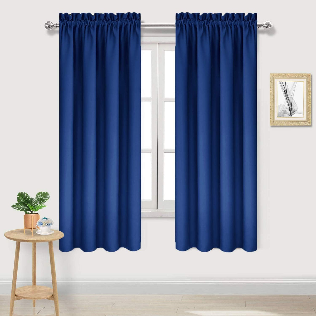 DWCN Blackout Curtains Room Darkening Thermal Insulated Bedroom Curtains Window Curtain Panels, 42