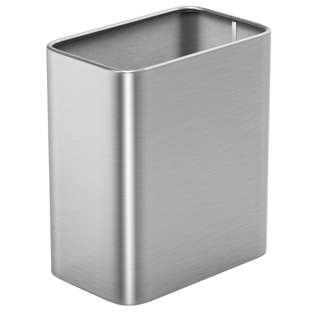 Cesun Small Bathroom Trash Can 2.1 Gallon Wastebasket, Modern Metal Garbage Can Office Waste