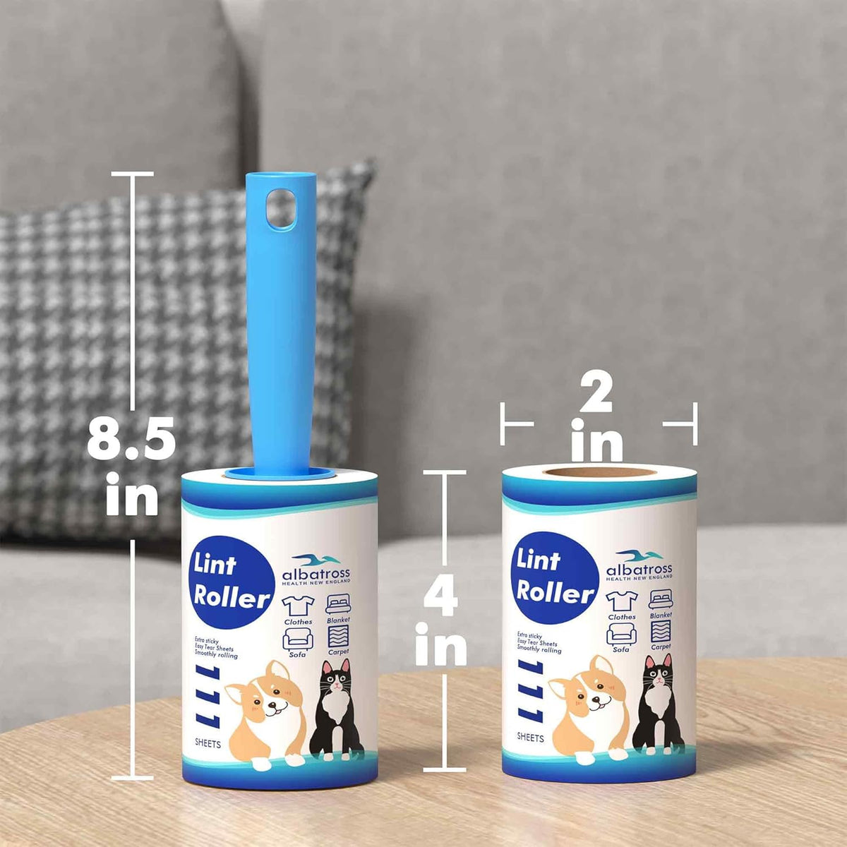 Lint Rollers for Pet Hair Extra Sticky, 800 Sheets Mega Value Set Lint Rollers for Pet Hair