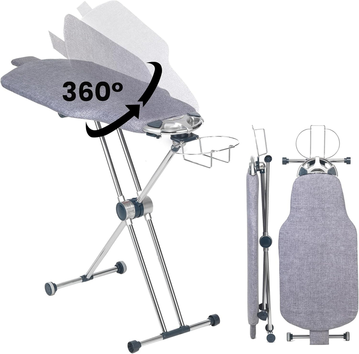 Dazzl 360° Dual-Sided Iron Board - Torso-Shaped Ironing Board Full Size with 8-Level Adjustable