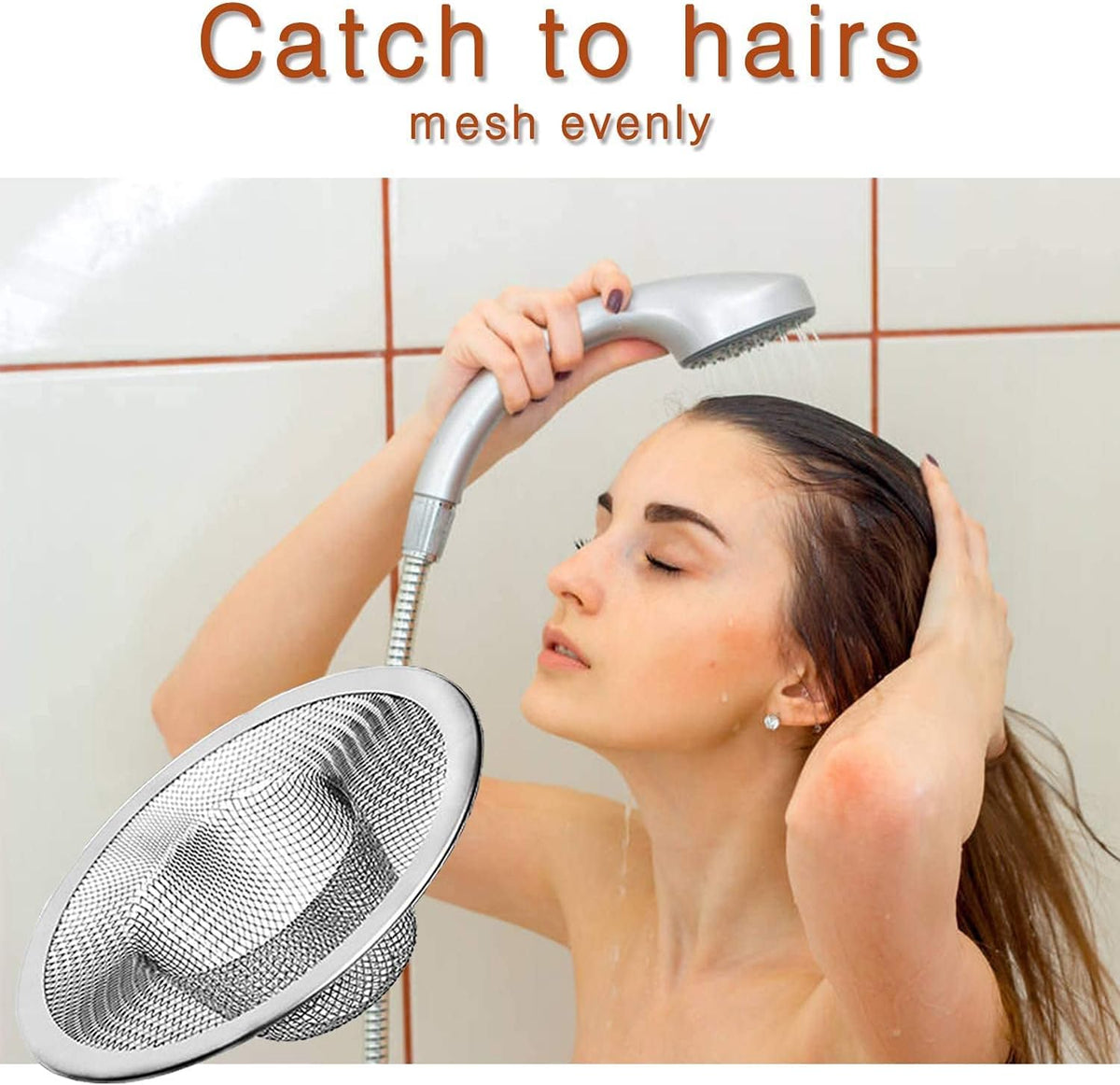 Heavy Duty Stainless Steel Slop Basket Filter Trap Mesh Metal Sink Strainer Perfect for Kitchen