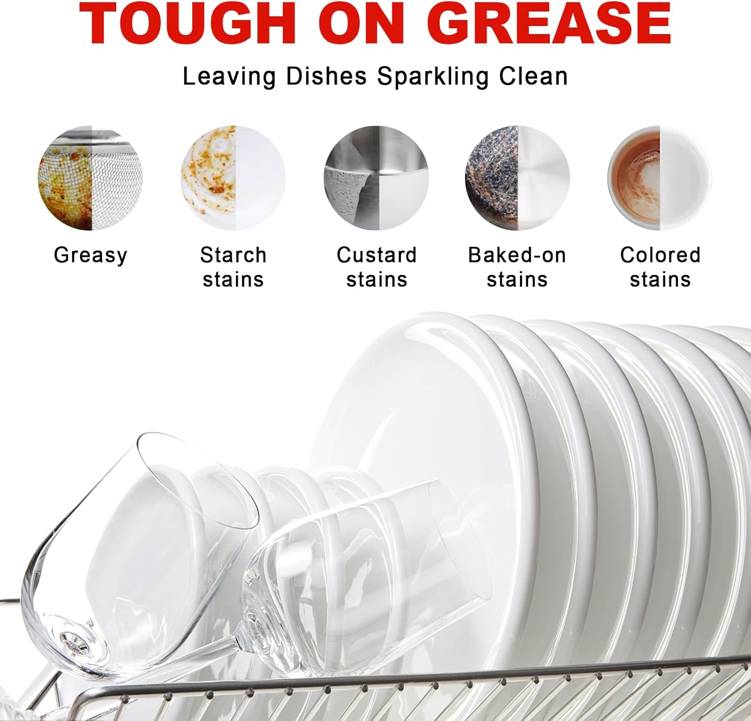 Eco Dishwasher Detergent Sheets Up To 160 Loads, Grapefruit Scent Plastic Free Dishwashing Soap