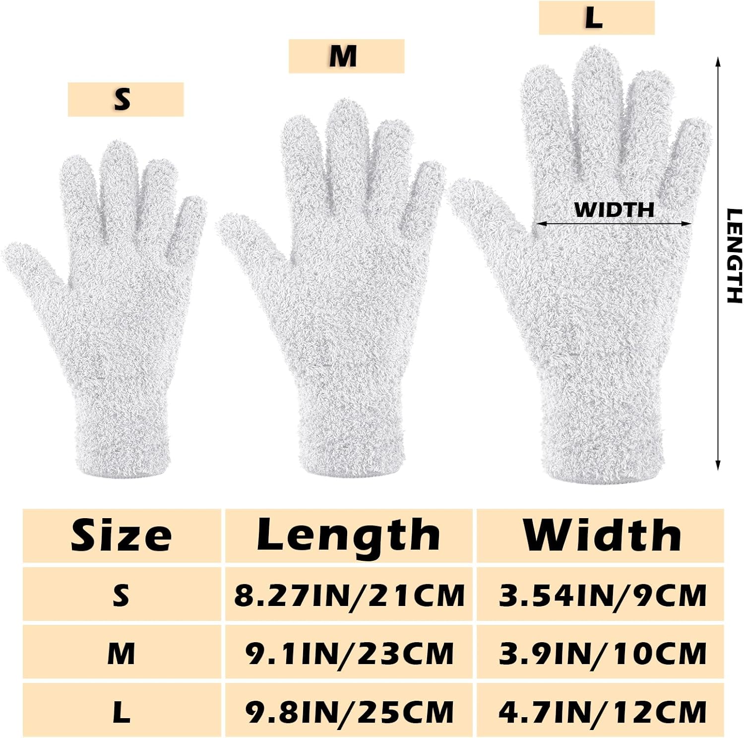 Patelai 3 Pairs Microfiber Plant Dusting Gloves Leaf Cleaning Gloves for Indoor Plants, Blinds