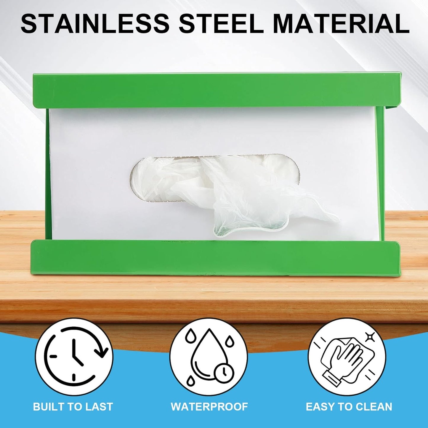 Lounsweer 2 Pcs Magnetic Glove Dispenser Holders Wall Mount Boxes of Gloves Commercial Quality