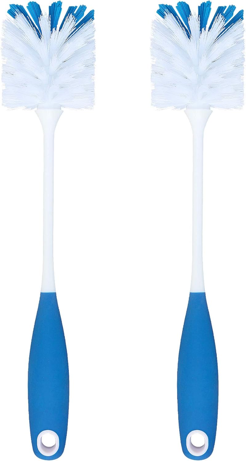 PHYEX 2 Pack Long Handle Bottle Scrubbing Brushes, Water Bottle Cleaner for Washing Glasswares