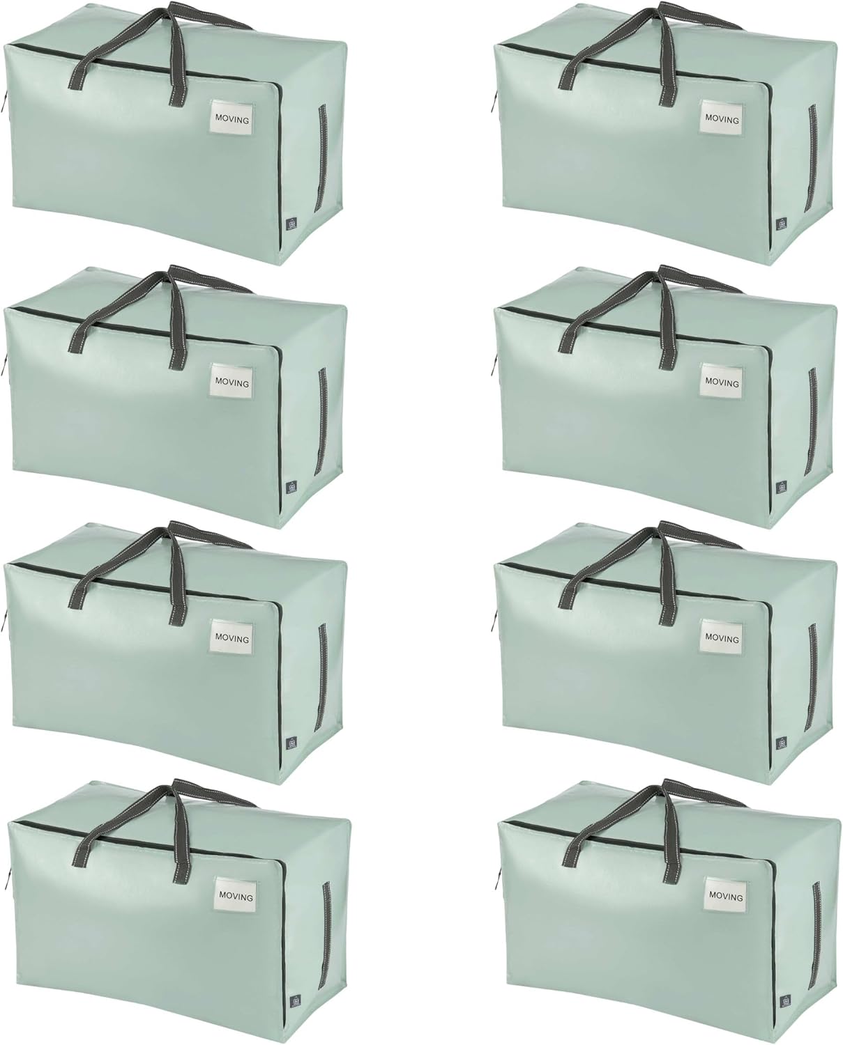 VENO 8 Pack Moving and Storage Bags, Heavy Duty, Alternative to Moving Boxes, Large Packing Totes