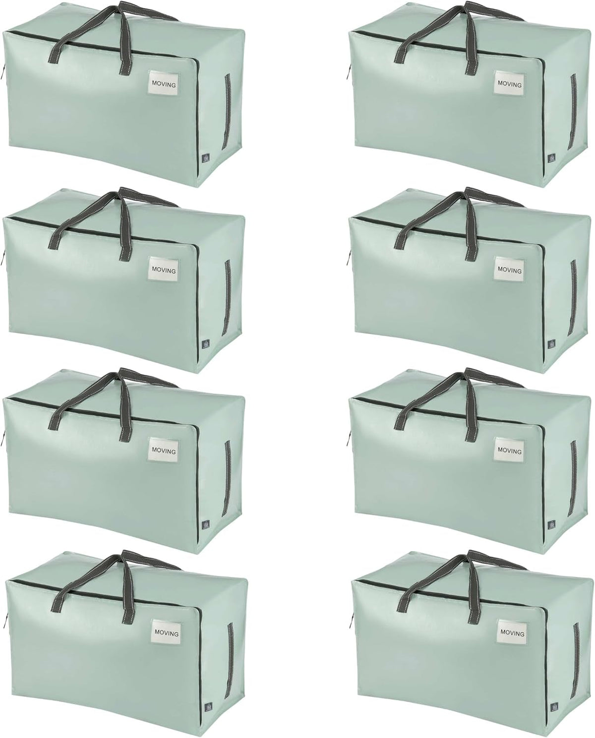 VENO 8 Pack Moving and Storage Bags, Heavy Duty, Alternative to Moving Boxes, Large Packing Totes