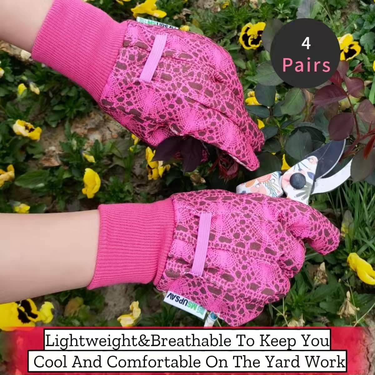 Thorn Proof&Puncture Resistant Gardening Gloves with Grip,Garden Gloves for Women, Leather Work