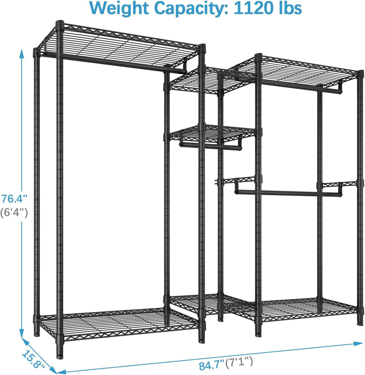 VIPEK Classic V6 Plus Wire Garment Rack Heavy Duty Clothing Rack for Hanging Clothes, Metal