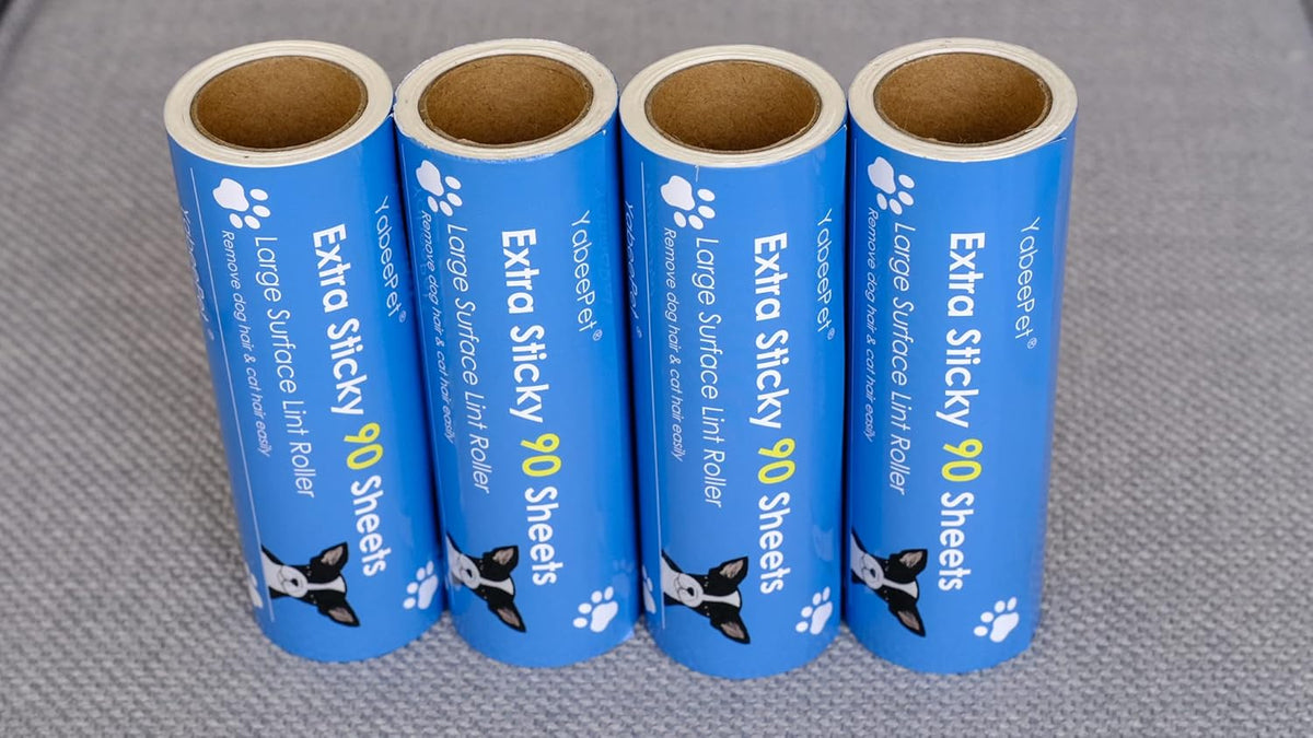 Extra Sticky Large Lint Roller Refills, 6.3'' Giant Lint Roller Refills for Pet Hair