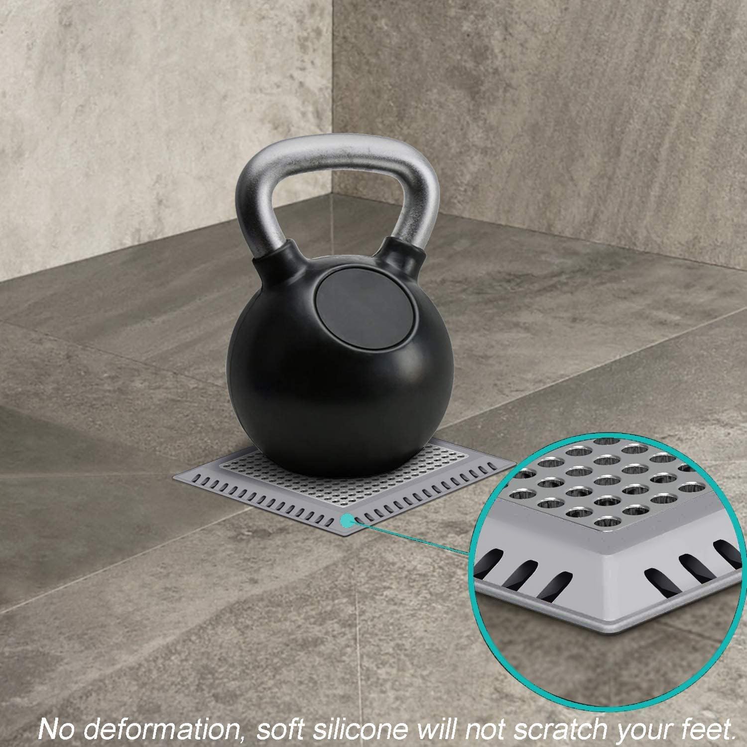 Hair Catcher/Drain Strainer/Shower Drain Cover for Bathroom Floor Drain, Stainless Steel and