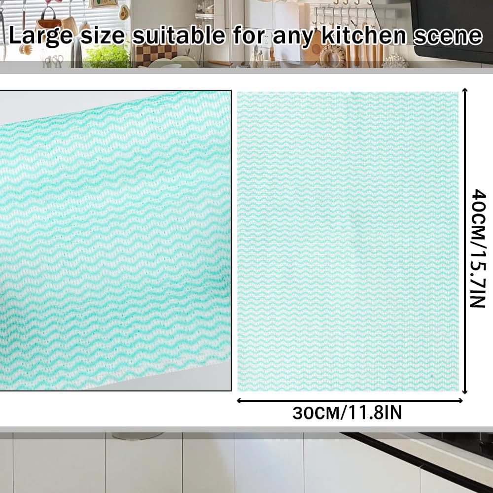 100 Count Disposable Cleaning Towels and Dish Cloths,Super Absorbent Dishcloths,Multi-Surface