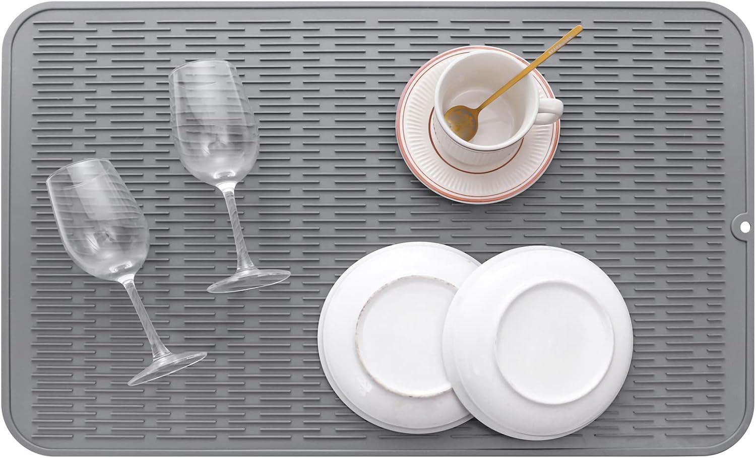 Silicone Dish Drying Mat for Multiple Usage,Easy clean,Eco-friendly,Heat-resistant Silicone Mat for