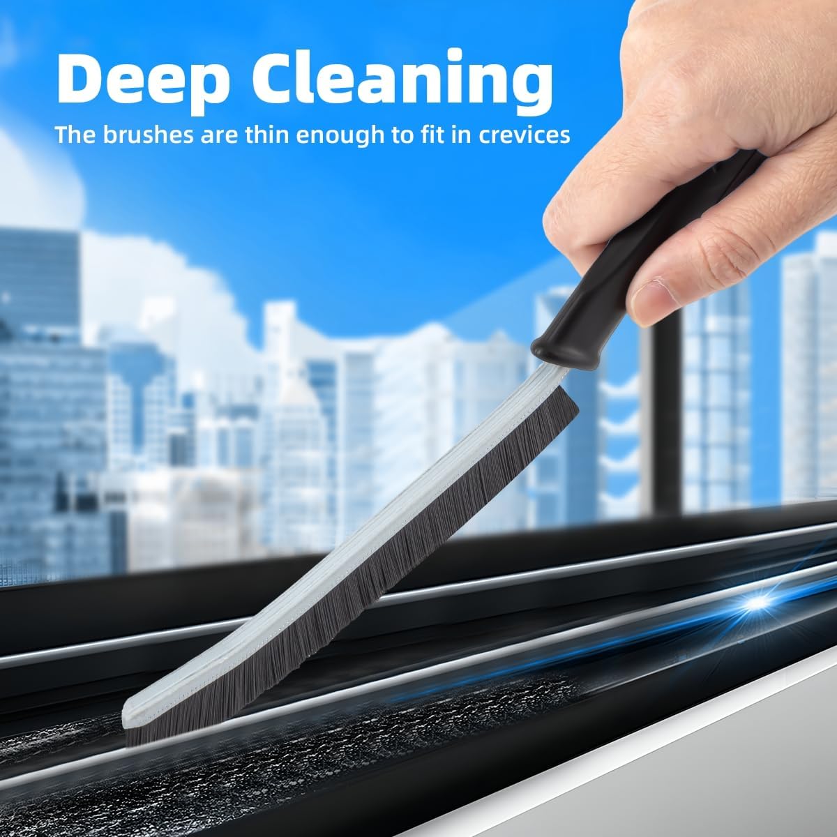 3Pcs Hard Bristle Crevice Cleaning Brush, Scrub Brush, Kitchen Sink Cleaning Brush, Grout Brush