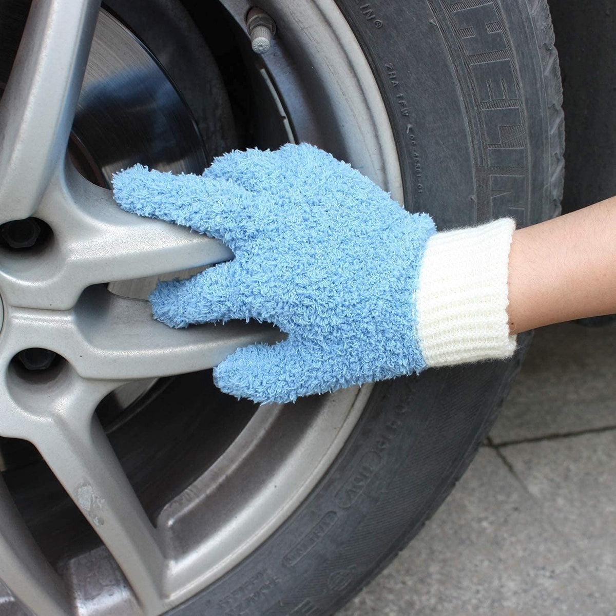 MIG4U Microfiber Dusting Gloves House Cleaning Glove for Blinds, Windows, Baseboard, Shutters
