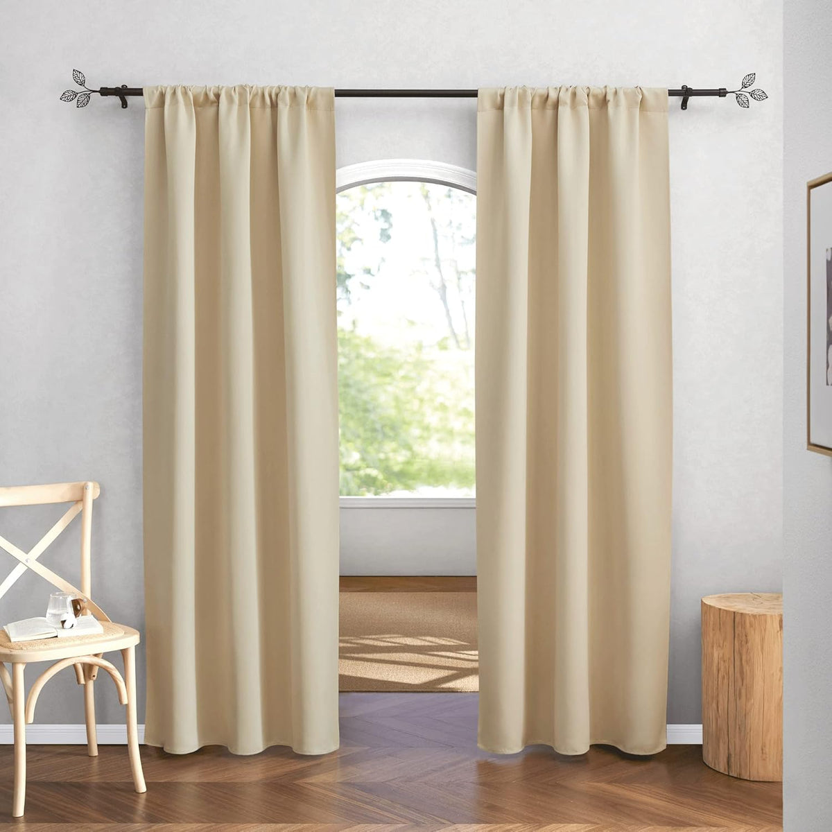 RYB HOME Blackout Curtains 84 inches Long 2 Panels Set for Living Room, Thermal Insulating Privacy