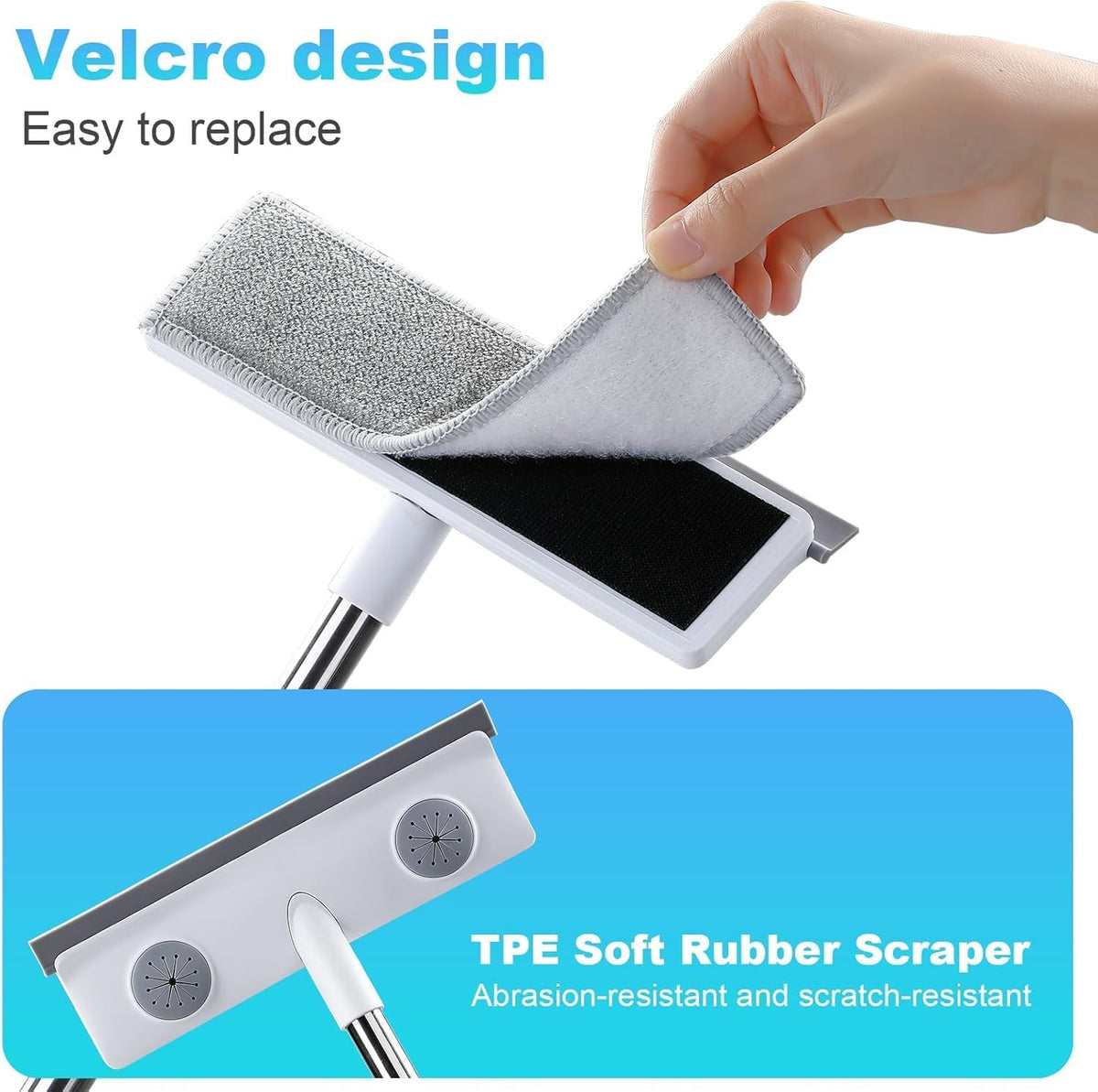 IMHO Mesh Screen Cleaner, Glass Wiper, Dust Paper Clip，3 in 1 Wet and Dry Screen Cleaner with Long