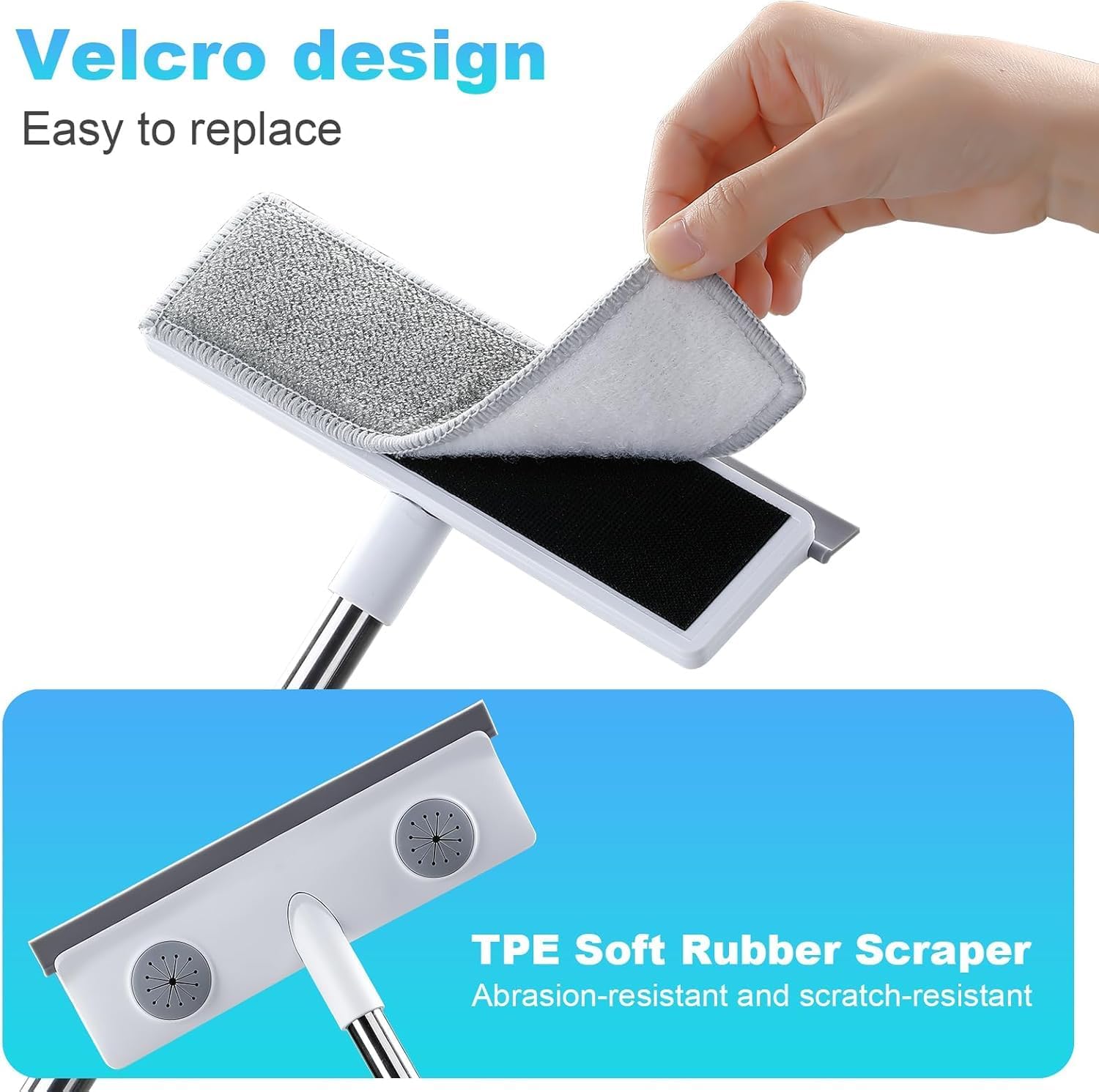IMHO Mesh Screen Cleaner, Glass Wiper, Dust Paper Clip，3 in 1 Wet and Dry Screen Cleaner with Long