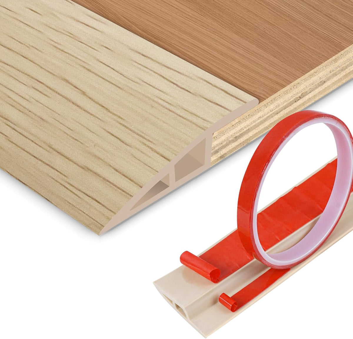 Floor Transition Strip Vinyl Door Threshold Ramp Self Adhesive Carpet Edging Strip Doorway Edge