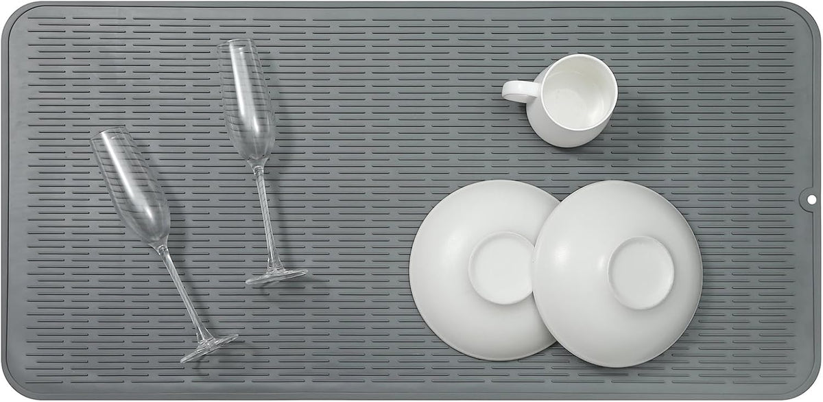 Silicone Dish Drying Mat for Multiple Usage,Easy clean,Eco-friendly,Heat-resistant Silicone Mat for