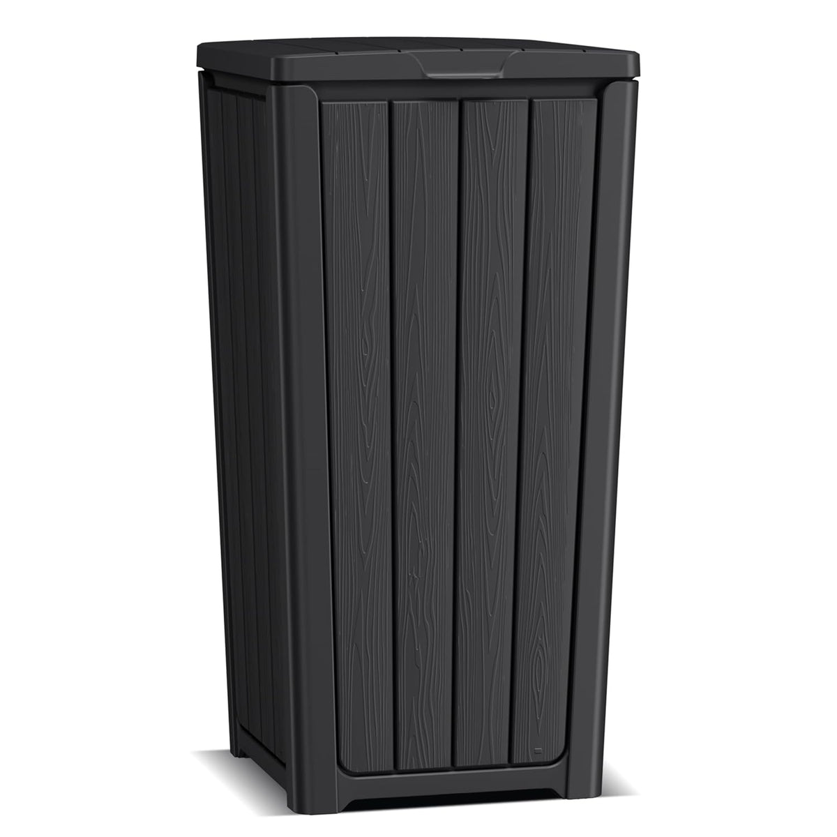 EasyUp Outdoor Trash Can with Lid, Waterproof and Sunscreen Resin Garbage Cans, Outside Trash Bin
