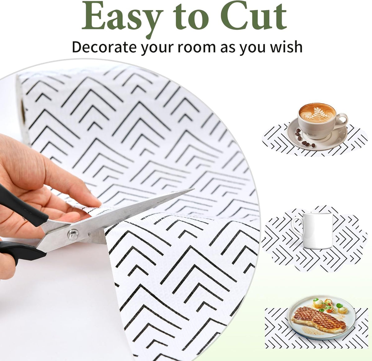 Shelf Liner for Kitchen Cabinets Non Adhesive Drawer Liner Non-Slip Thickened Shelf Liner Paper