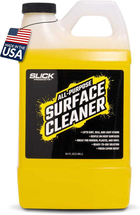 Slick Products All-Purpose Surface Cleaner – Vehicle Interior & Exterior Spray for Rubber, Plastic