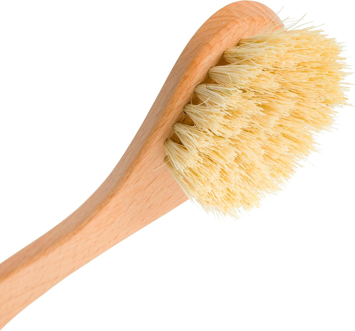 Redecker Curved Dish Brush, Strong Natural Tampico Fiber Bristles, Ergonomic Design with Oiled