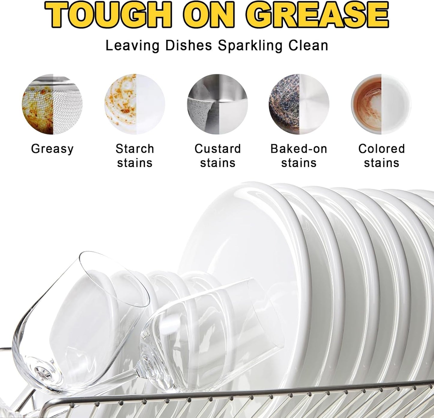 Eco Dishwasher Detergent Sheets Up To 160 Loads, Citrus Lemon Scent Plastic Free Dishwashing Soap