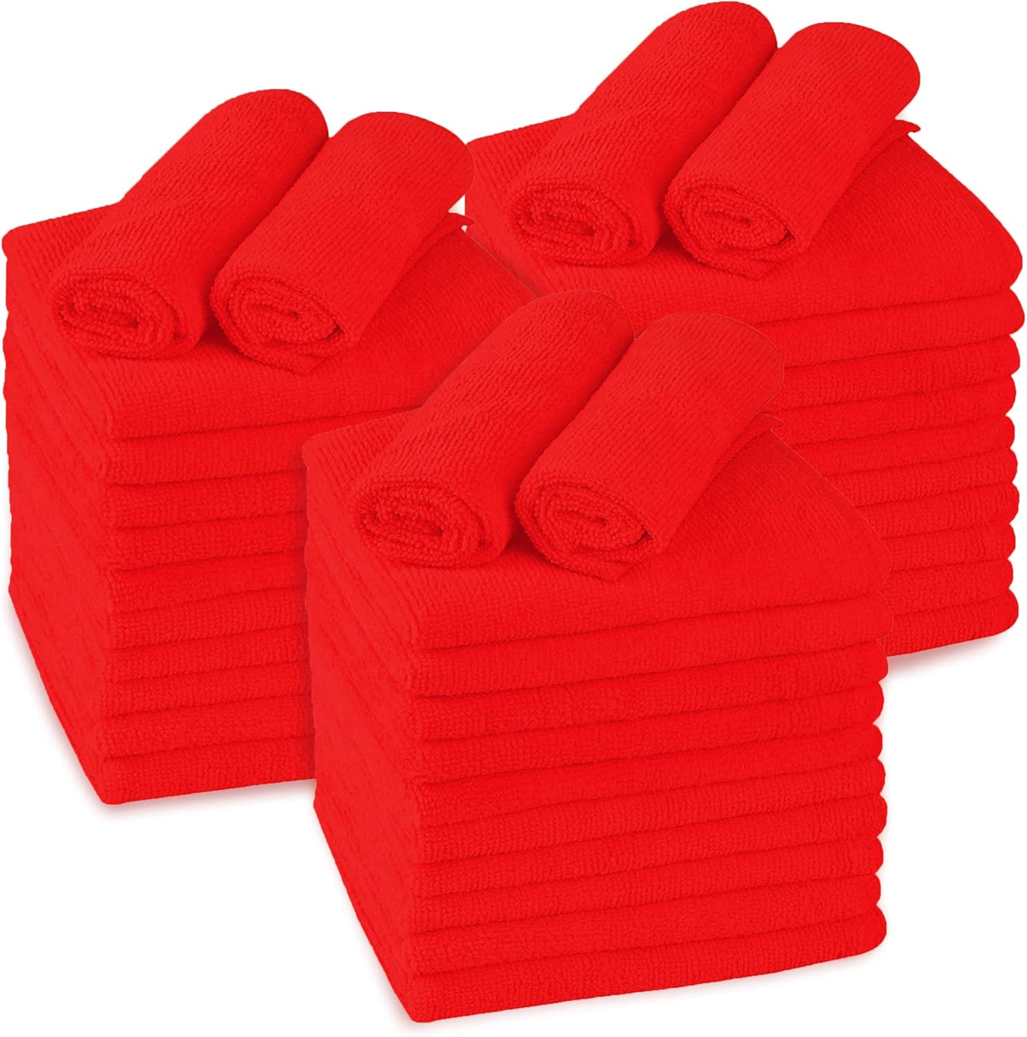 Microfiber Cleaning Towels, 3 Dozen Commercial and Household Bulk Pack, Ultra Soft Plush