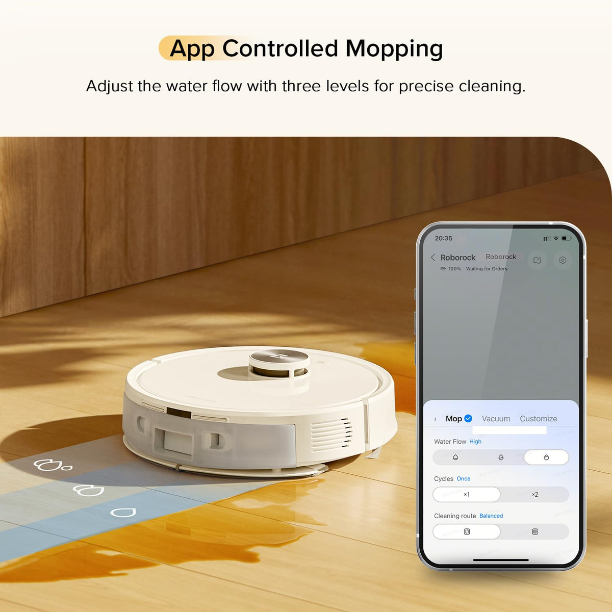 roborock Q7 M5 Robot Vacuum and Mop Combo, 10,000Pa HyperForce Suction, Robotic Vacuum Cleaner