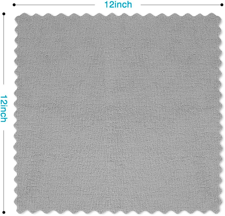 Orighty Grey Microfiber Cleaning Cloth, 50 Pack Highly Absorbent Cleaning Supplies, Lint Free