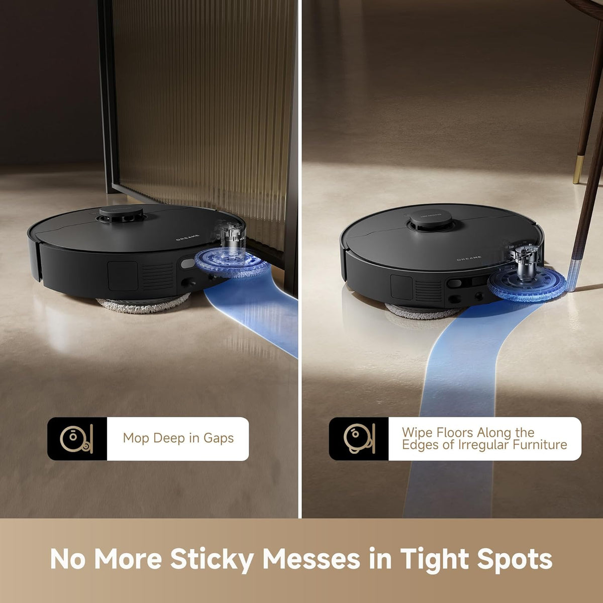 DREAME L40s Ultra AE Robot Vacuum and Mop Combo, 19,000Pa Suction, Self Emptying Dust Box, Flexible
