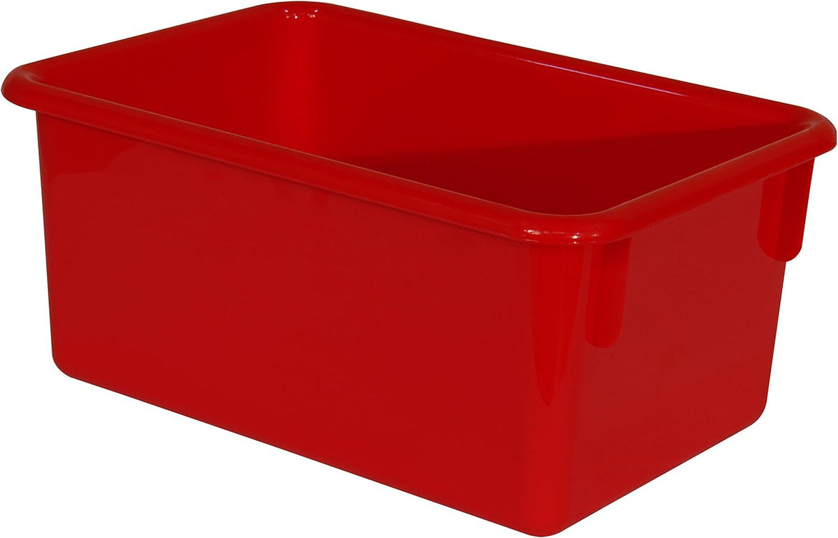 Wood Designs Cubby Storage Bin, Heavy Duty Plastic Containers for Kids Assorted Cubby Tray Set of 25