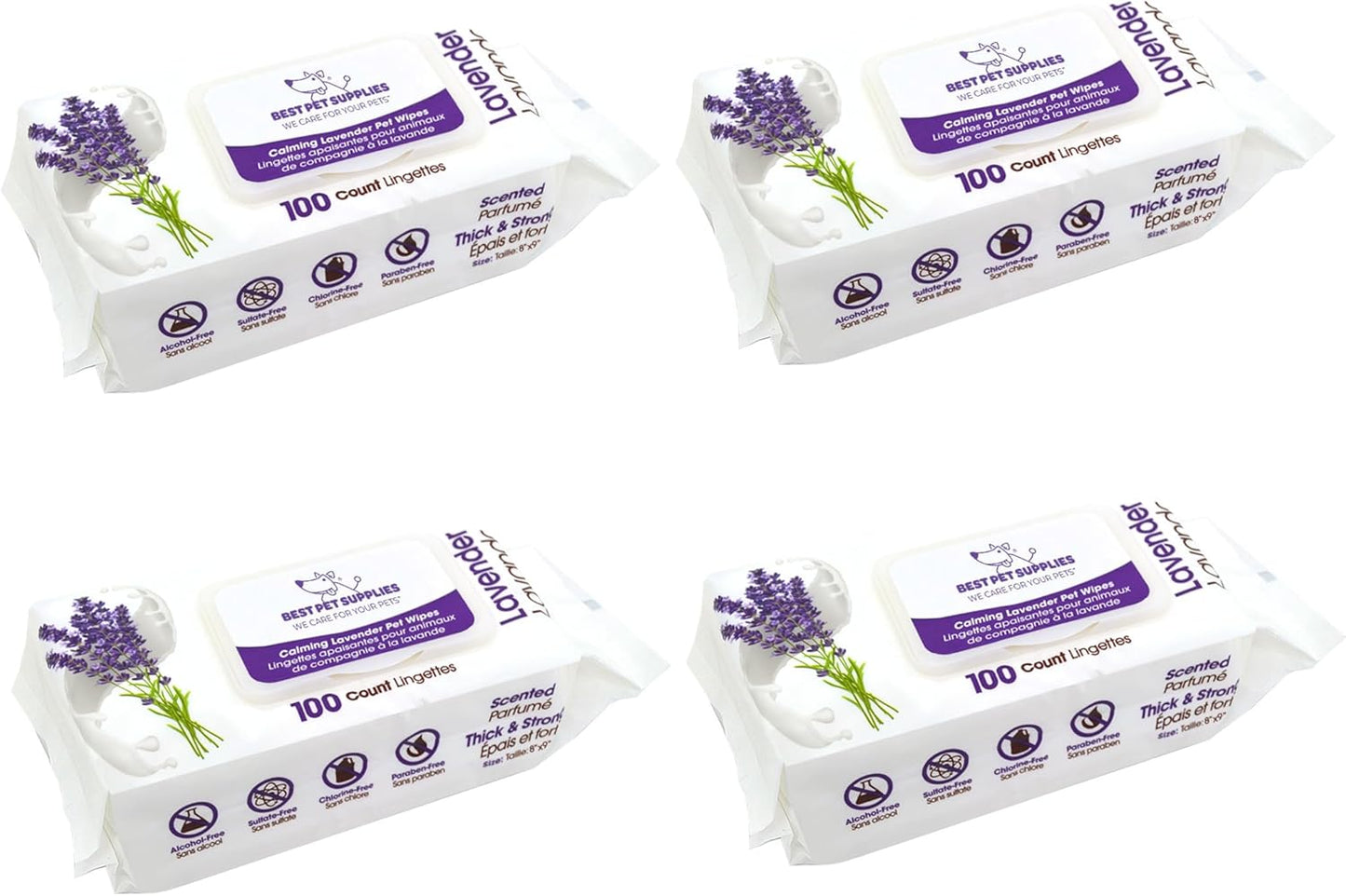 Best Pet Supplies Pet Grooming Wipes for Dogs & Cats,Deodorizer for Coats & Dry, Itchy, or