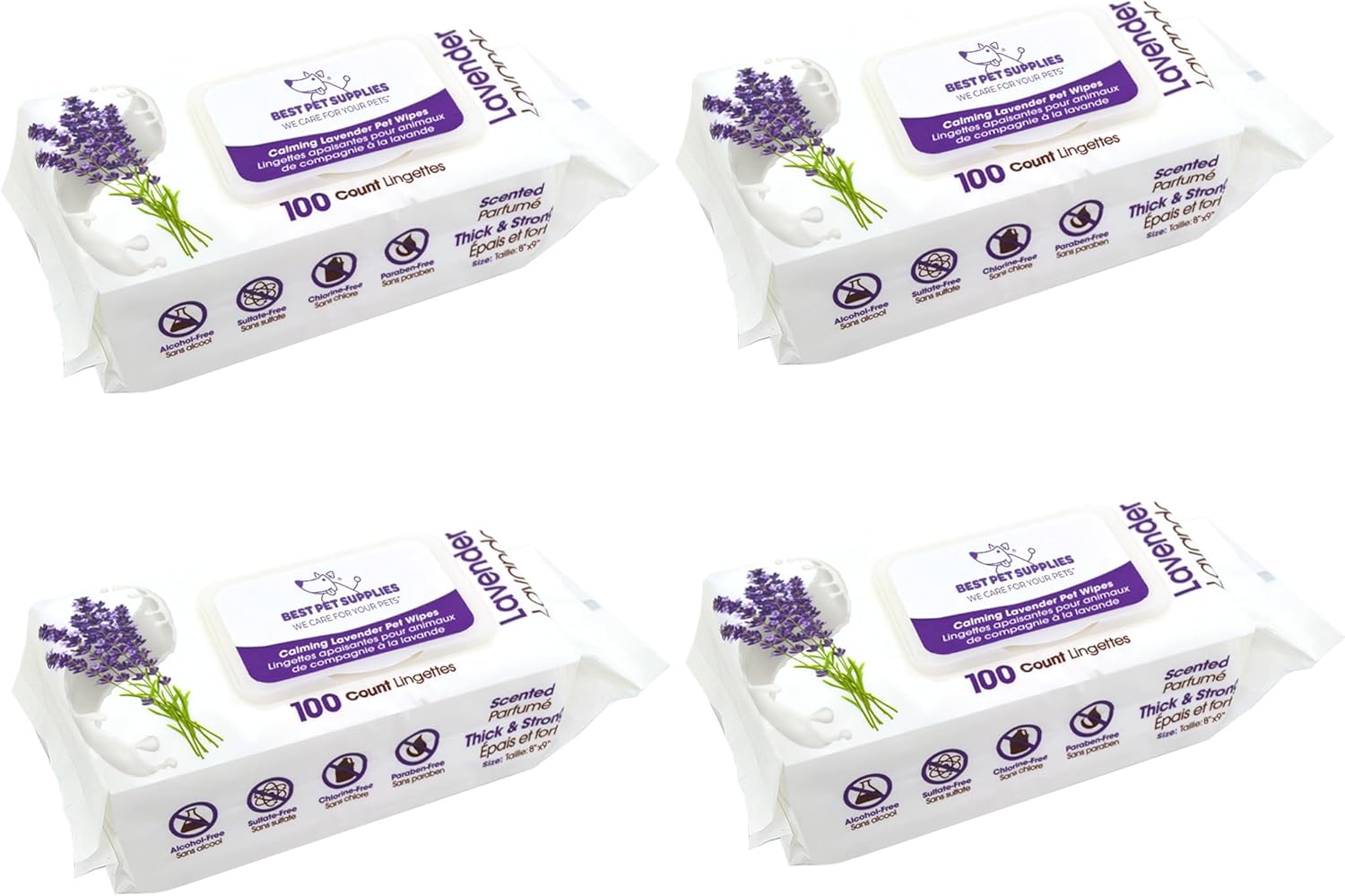 Best Pet Supplies Pet Grooming Wipes for Dogs & Cats,Deodorizer for Coats & Dry, Itchy, or