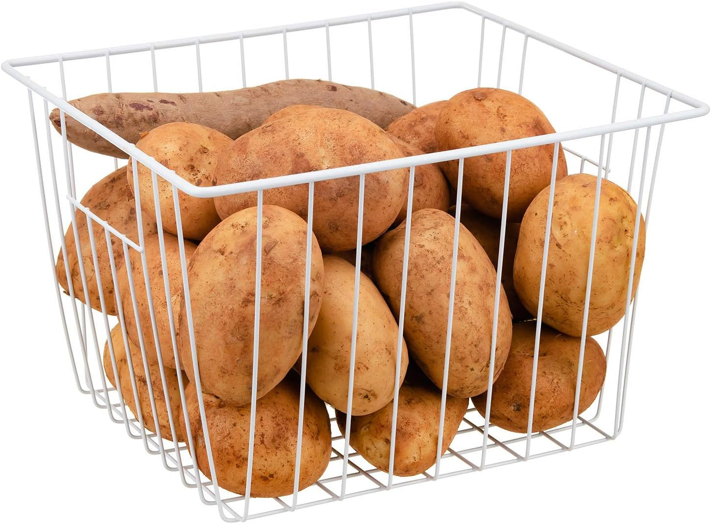 Upright Freezer Organizer Bins， Freezer Baskets for 14, 15 cu.ft Standup Freezer, Wire Storage