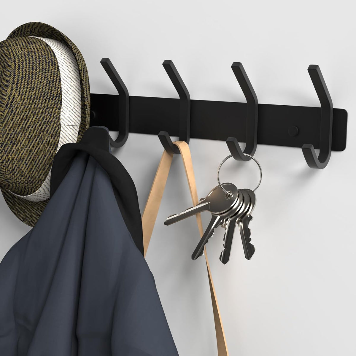 VAEHOLD Wall Hooks, Heavy Duty Aluminum Towel Hooks for Hanging Coat, Hat, Key, Clothes, Closet