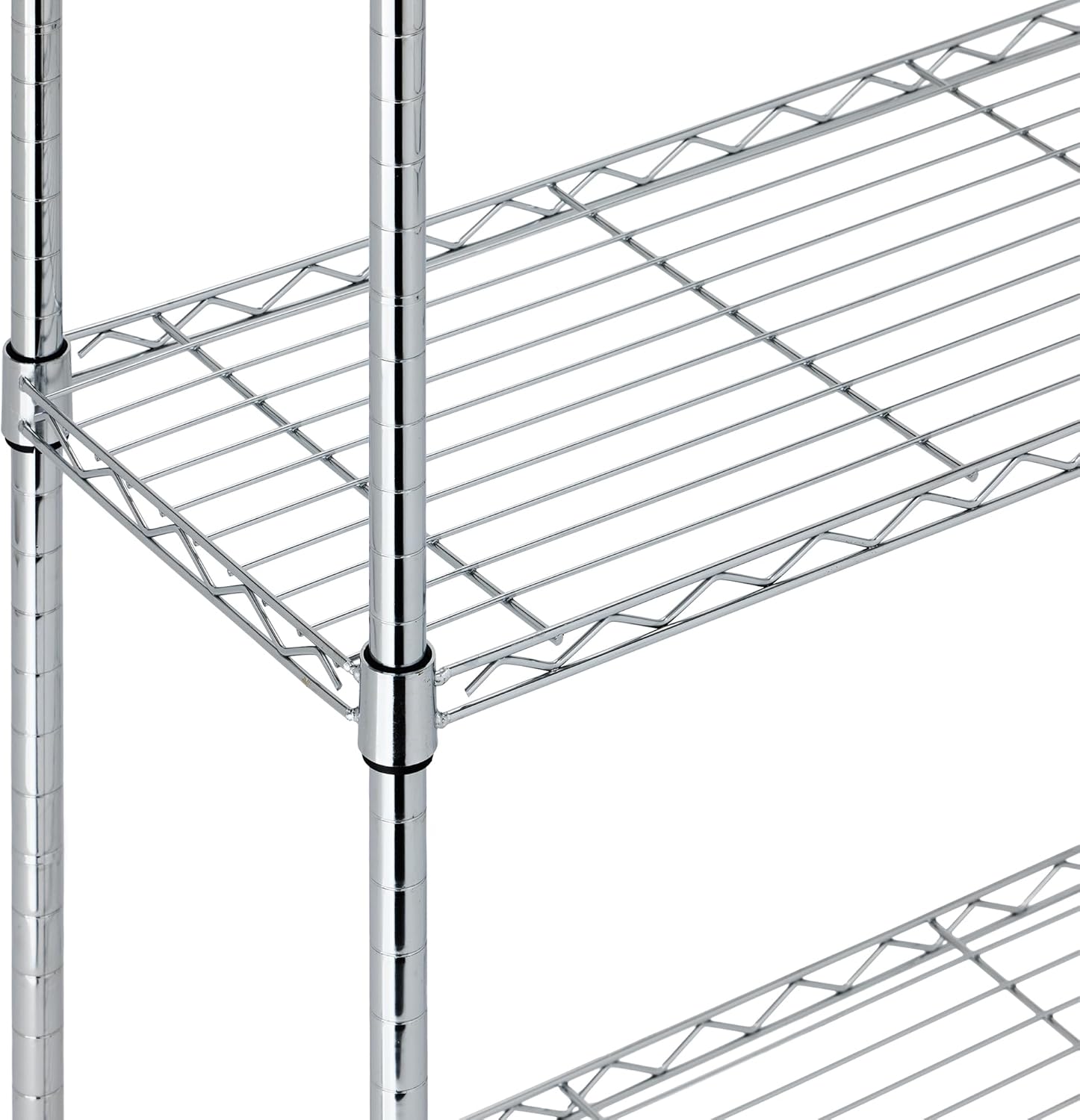 Amazon Basics 5-Shelf Adjustable Heavy Duty Steel Wire Rack Storage Shelving Organizer for Kitchen