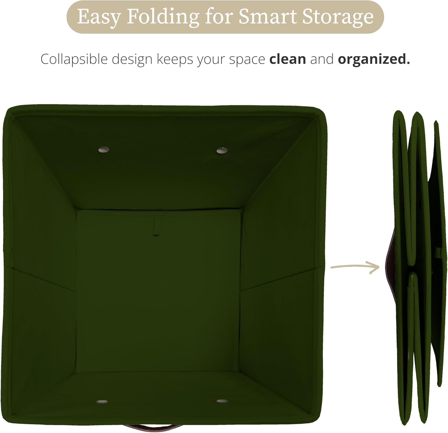 DECOMOMO Storage Bins, Cube Storage Bin with Labels, Fabric Storage Cubes for Shelves (10.5" x 11"