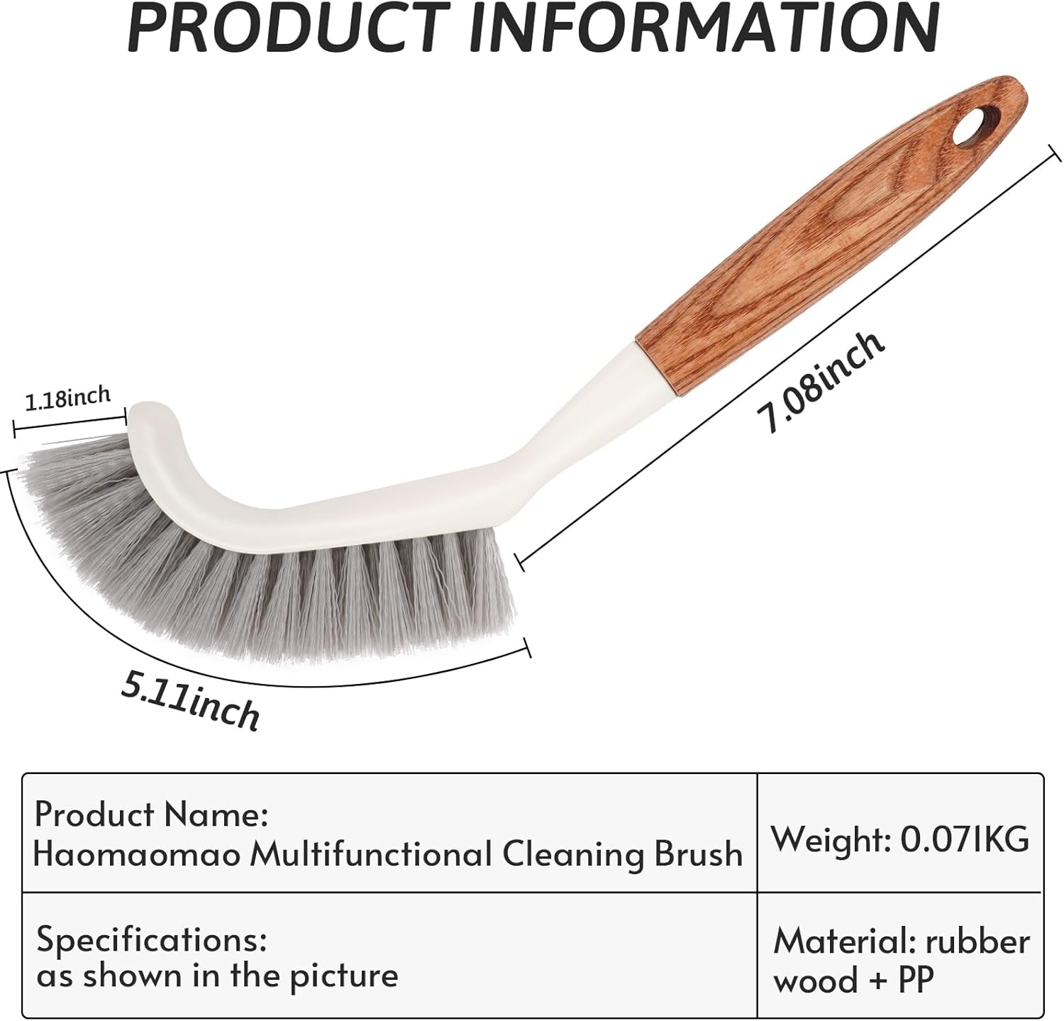 Crevice Cleaning Brush, Hard Bristle Grout Brush Gap Cleaner Tool for Tight Groove Spaces, Kitchen