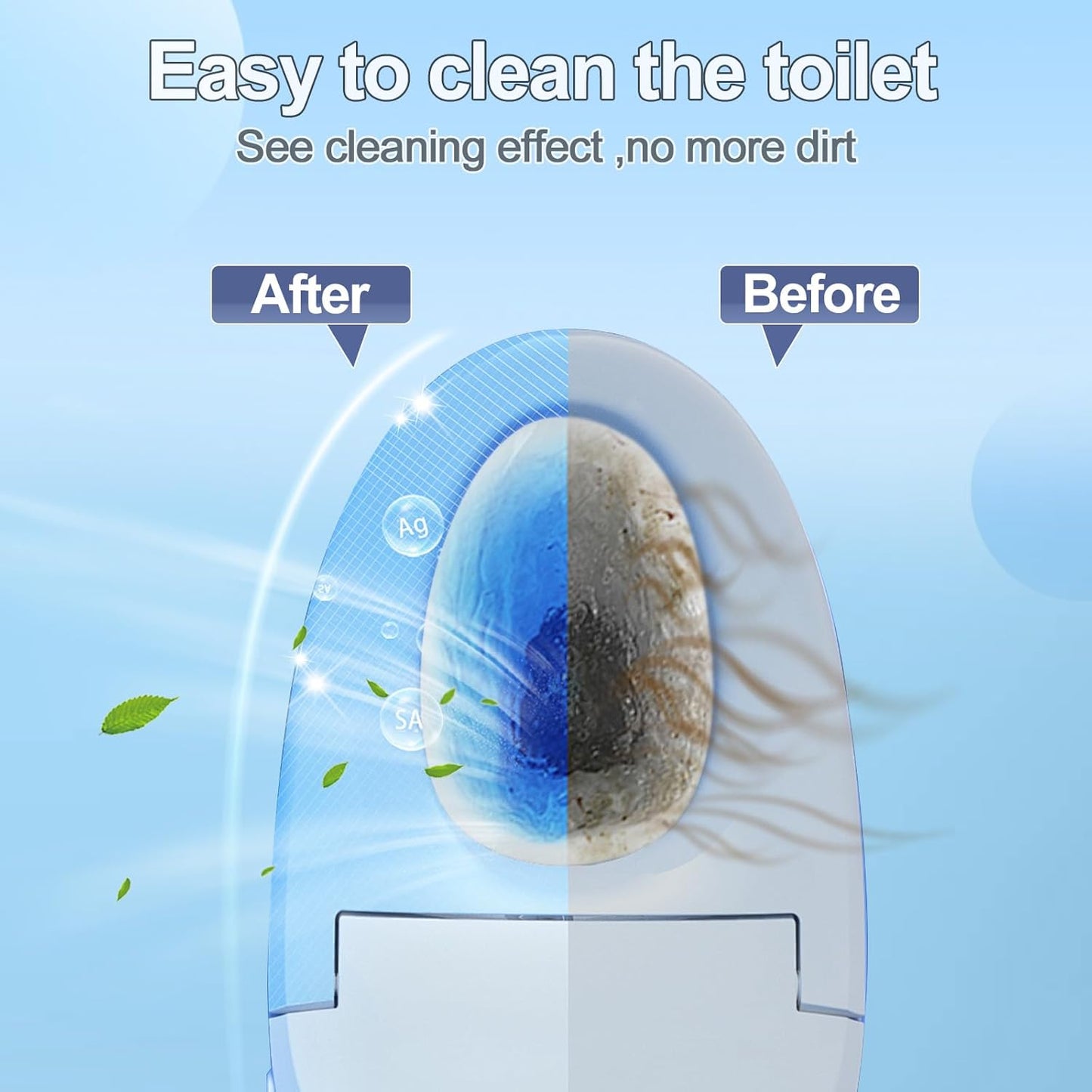 KIISIISO Toilet Bowl Cleaners Tablet 72 PACK, Automatic Toilet Cleaners for Deodorizing &